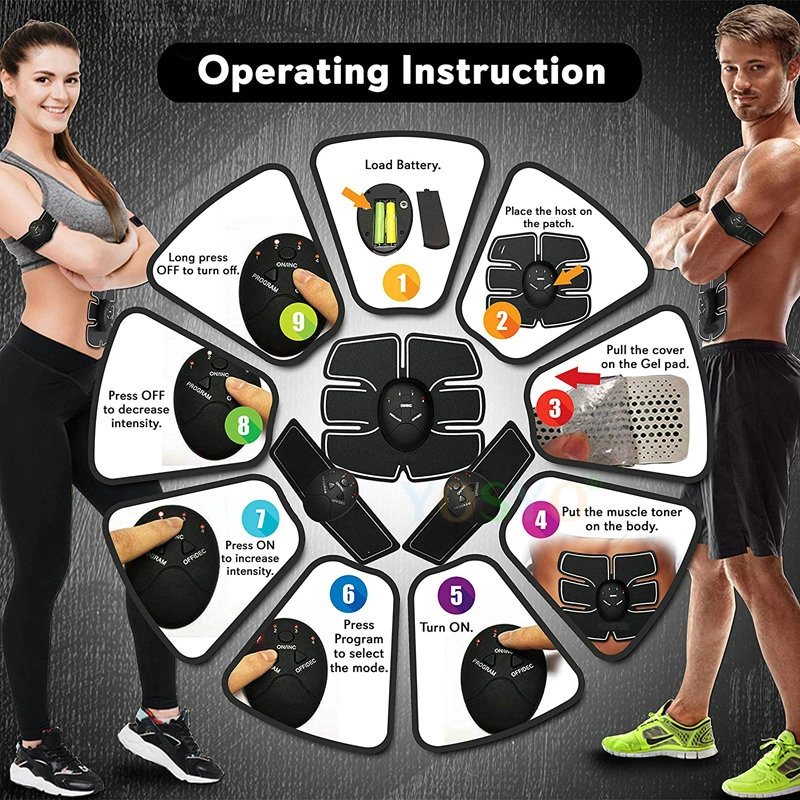 Body Exerciser Six Pad Effective Thin-Abdominal Muscle