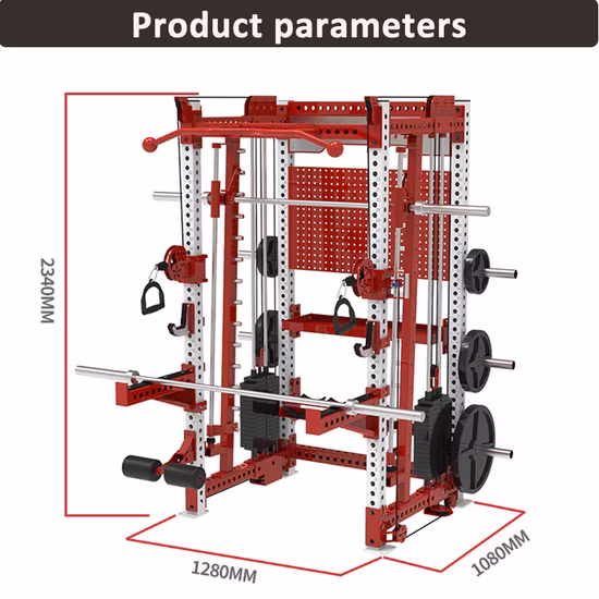 Commercial Adjustable Smith Multi Function Strength Trainer Smith Machine Gym
